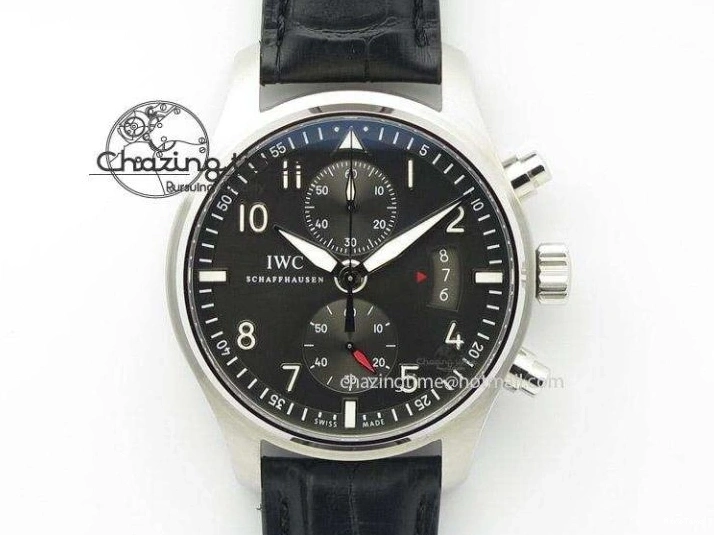 MIROTIME 0501 RelaxedFit Big Pilot Real PR IW500435 “Muhammad Ali” ZF Best Edition On Black Leather Strap A 7295